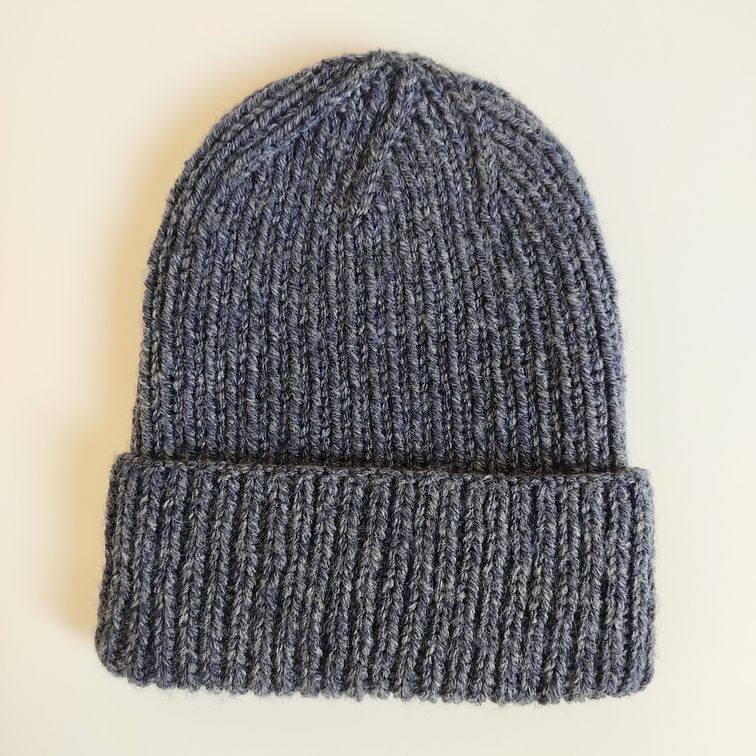 Navy grey knit hat